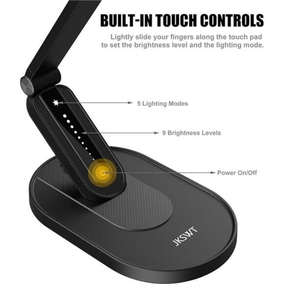 LED Desk Lamp,Eye-Caring Table Lamps Natural Light Protects Eyes Dimmable Office - Picture 4 of 7